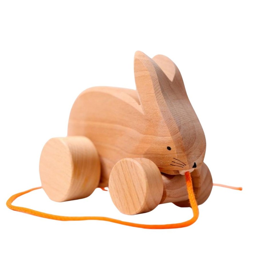 All Toddler Toys Grimm's | Wooden Bunny Pull Toy