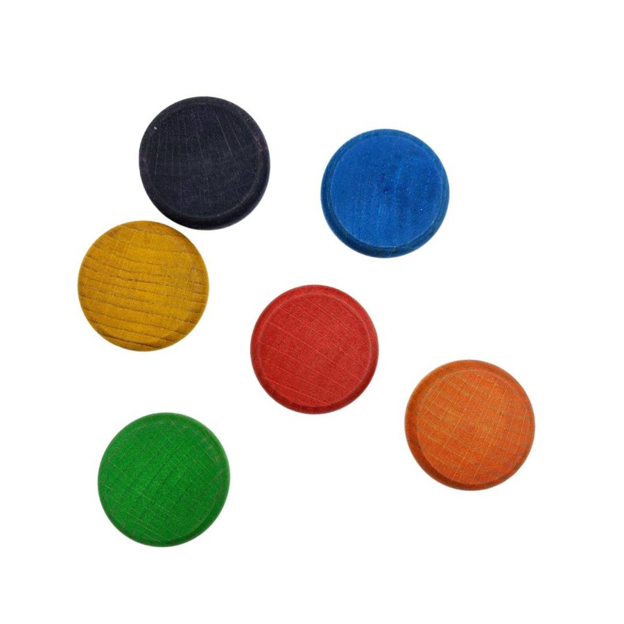 All Toddler Toys Grapat | Set Of 6 Wooden Coins