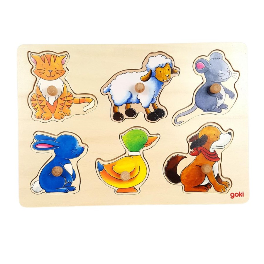 Wooden Puzzles Toy Exchange Club | Mother And Baby 6-Piece Wooden Puzzle