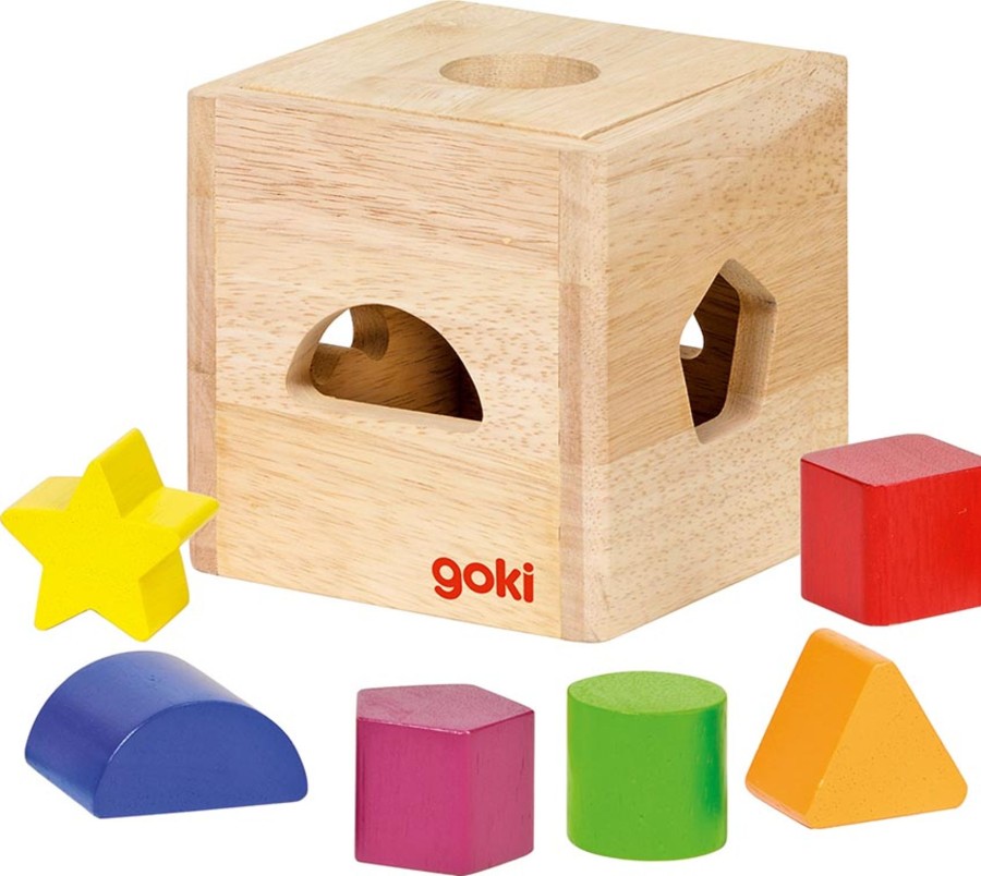 All Toddler Toys Goki | Shapes Sorting Cube