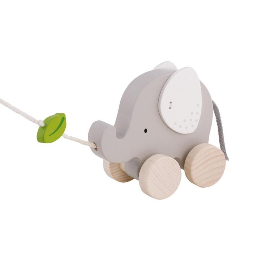 All Toddler Toys Goki | Wooden Elephant Pull Toy