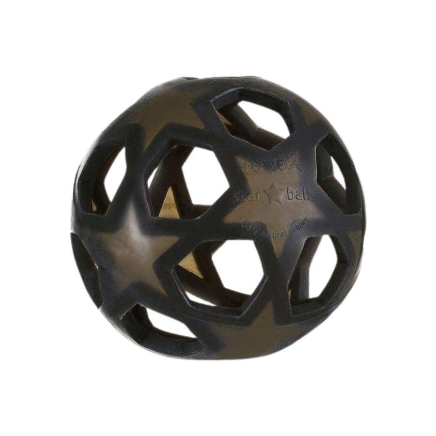 All Toddler Toys Hevea | Rubber Star Ball - Black