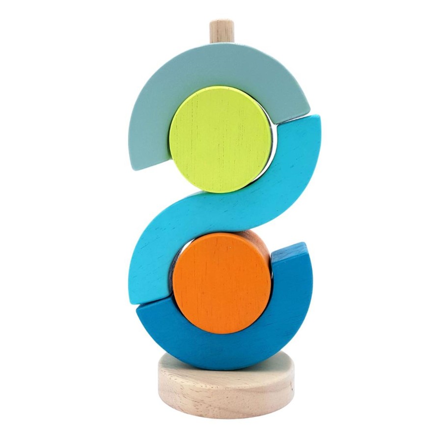 Wooden Stackers Manhattan Toy | Creative Ring Stacker