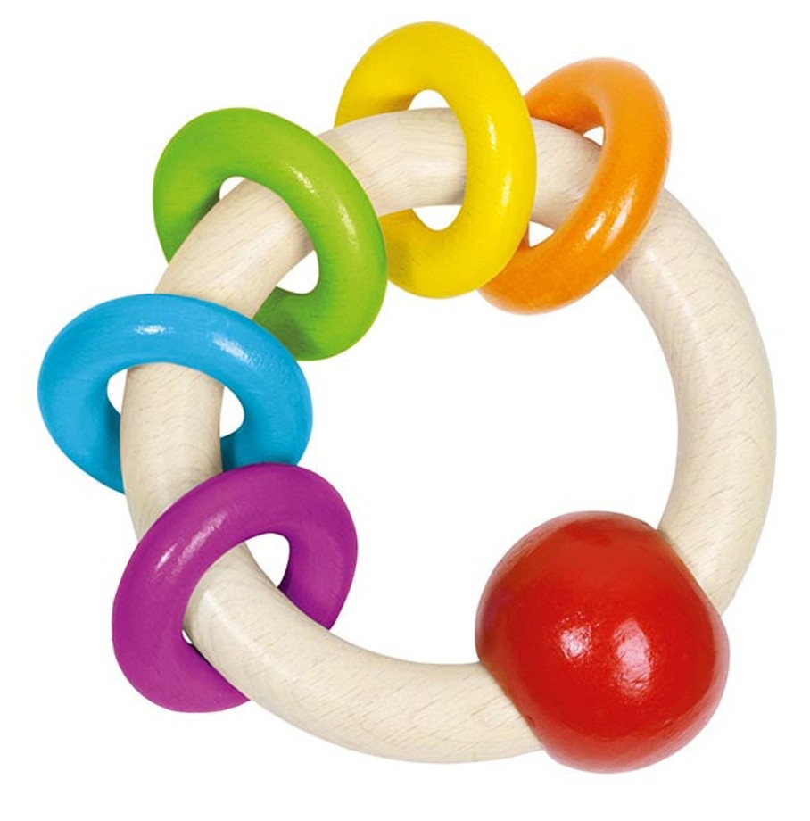 Wooden Baby Toys Heimess | 5 Rings Rattle