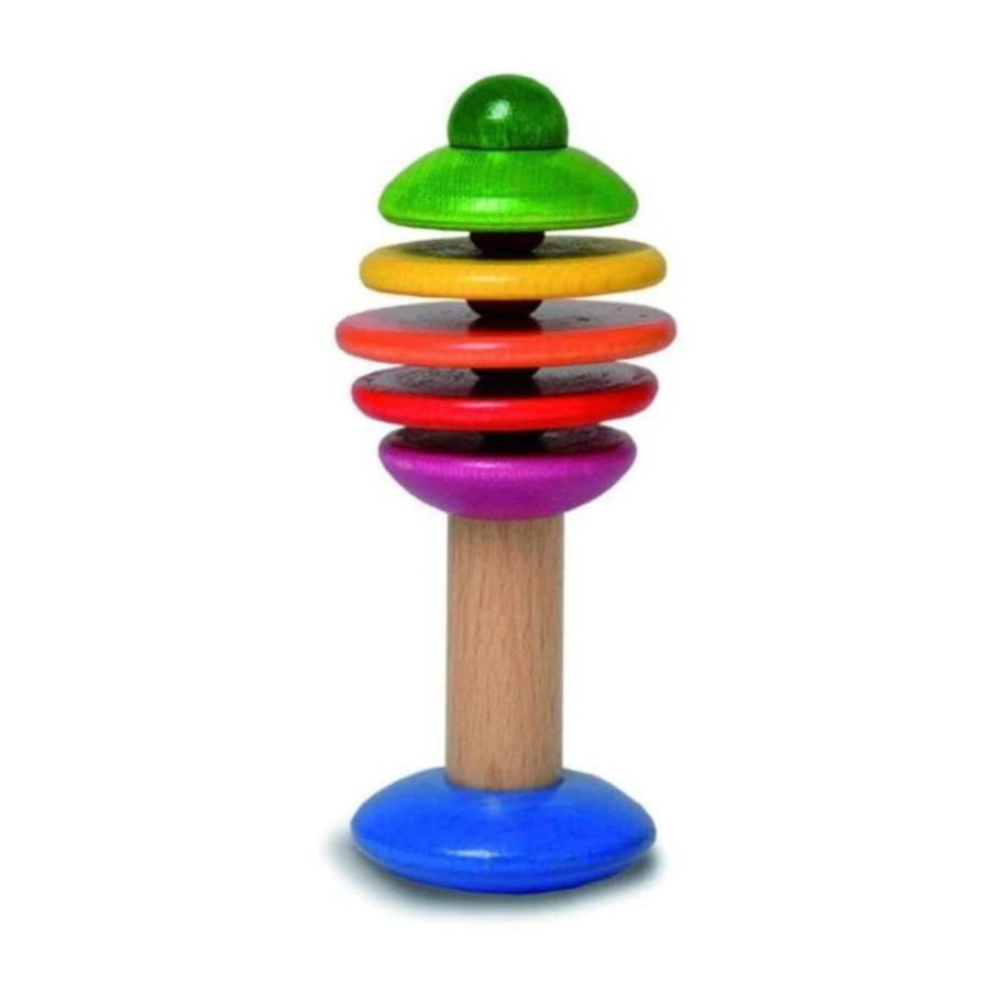 Wooden Baby Toys Heimess | Rainbow Tree Rattle