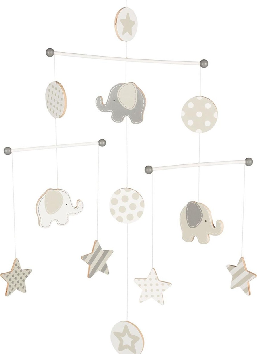 Wooden Baby Toys Goki | Elephant & Stars Mobile