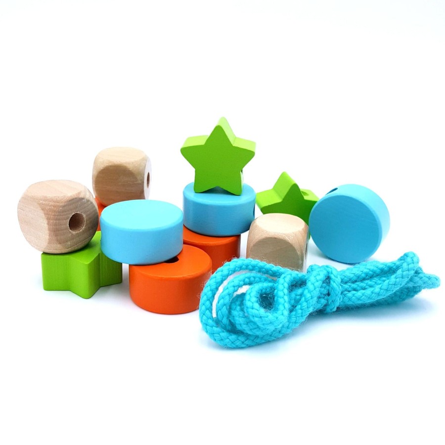 All Toddler Toys Djeco | Shapes Threading Beads