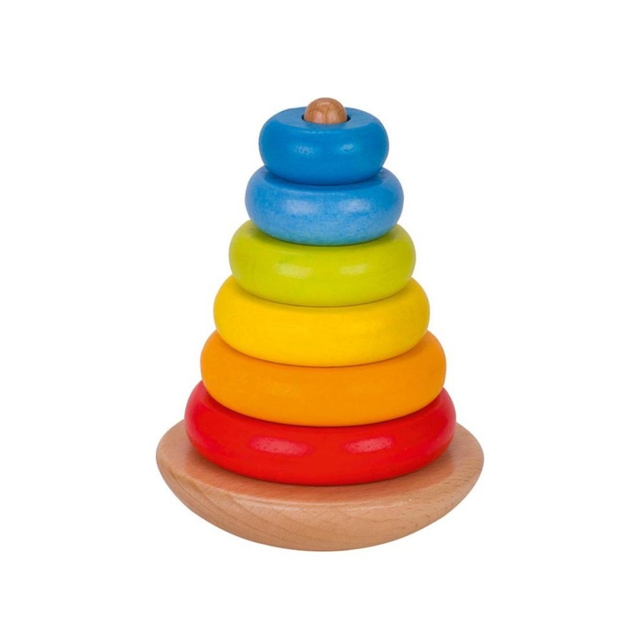 Wooden Stackers Grimm's | Wobbly Wooden Ring Stacker