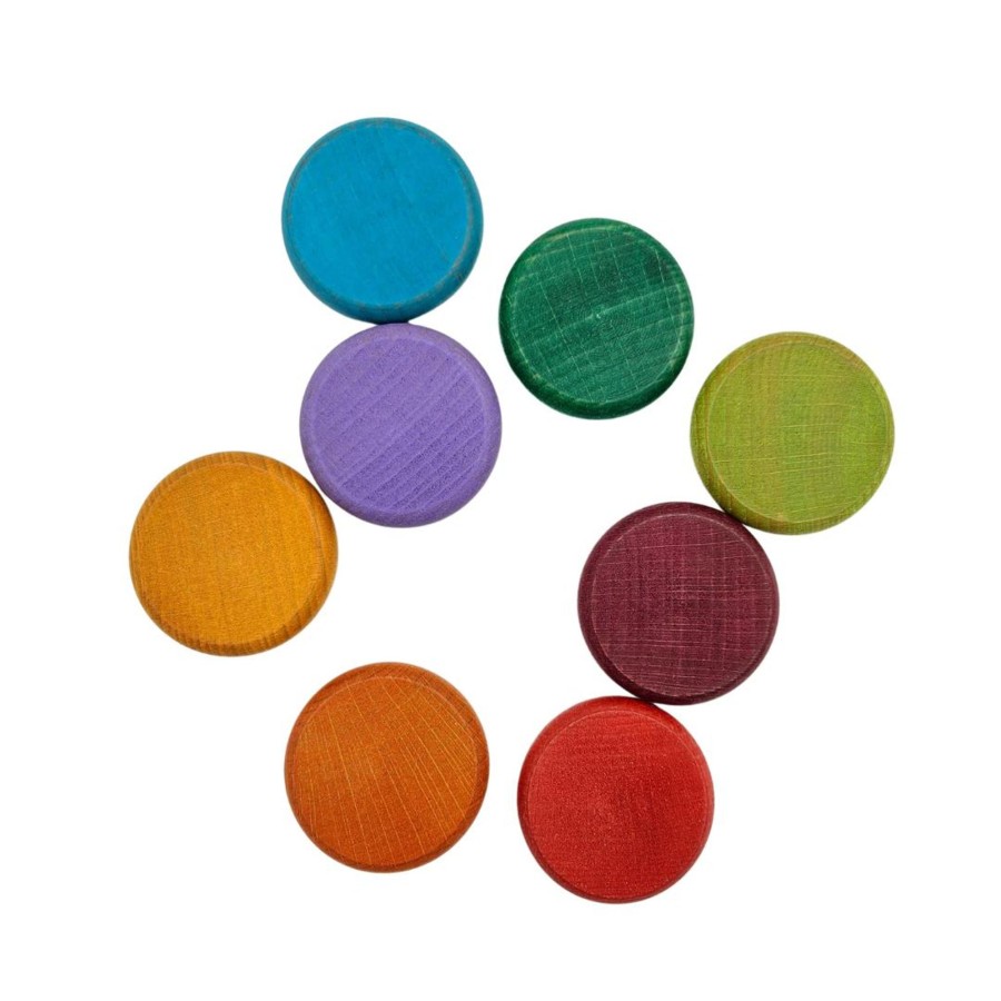 All Toddler Toys Grapat | Set Of 8 Wooden Coins