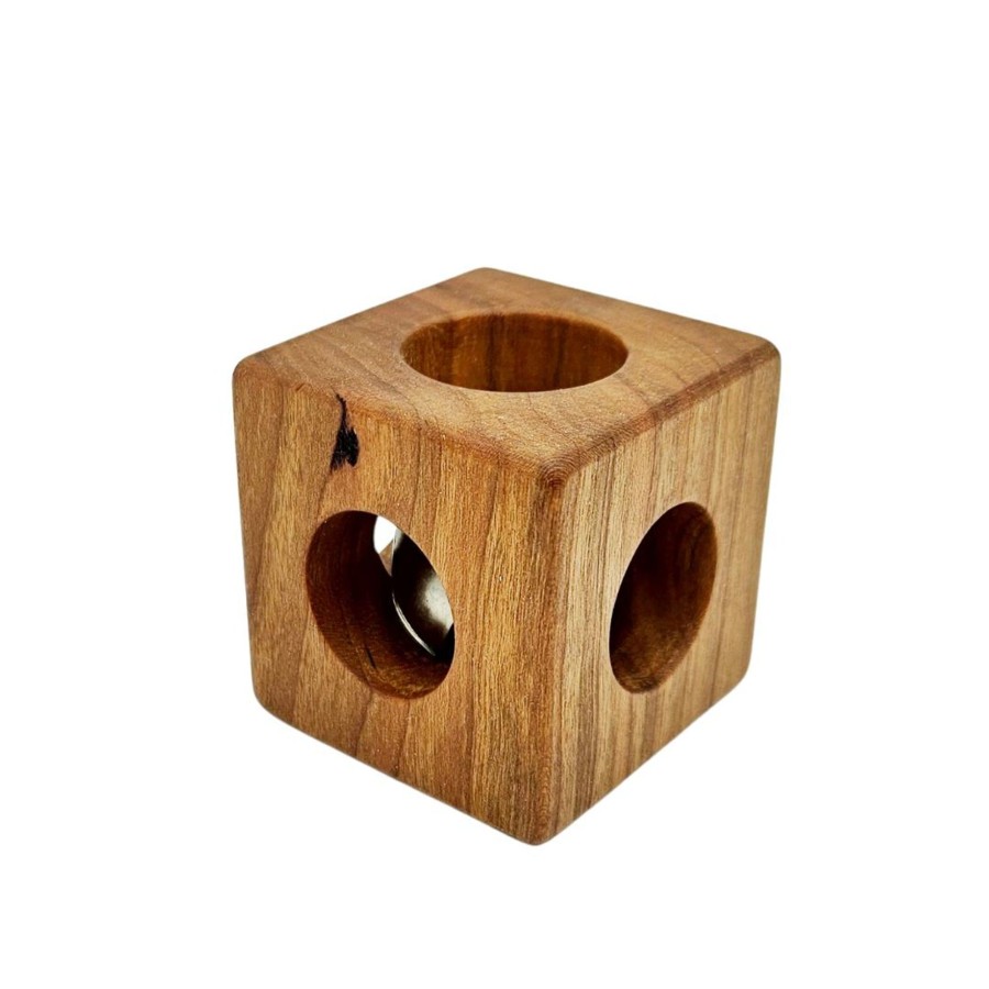 Wooden Baby Toys Heir+Loom | Wooden Cube Rattle